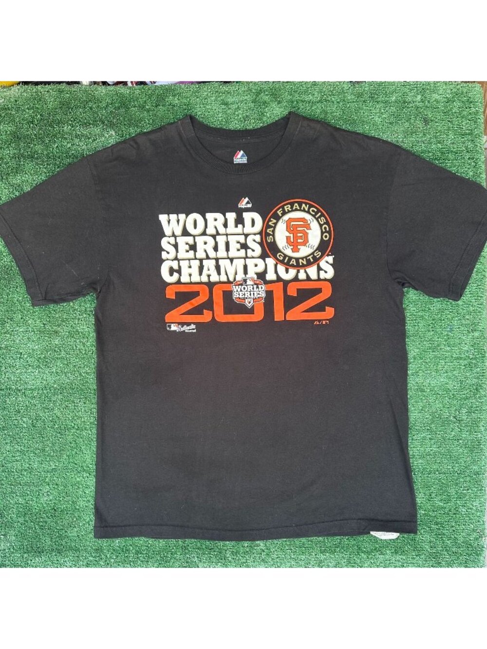 Vintage San Francisco Giants World Series T-Shirt Black XL 2012 MLB Baseball